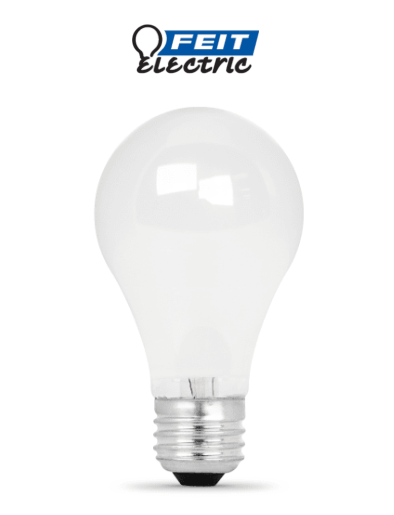 Feit Electric Halogen 43W (60W Equivalent) Bright White Light Bulbs, Mercury Free (16 Pack)